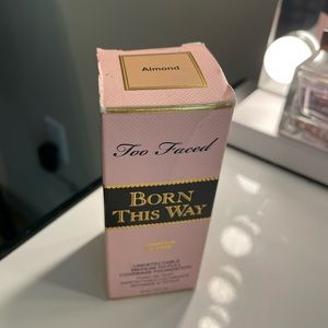 Too Faced Born This Way Foundation in Almond - New in damaged box